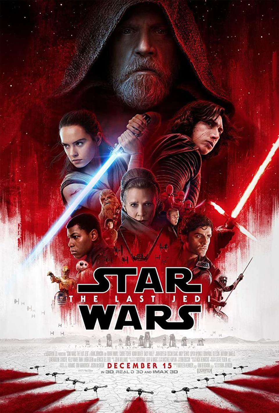 The Last Jedi (2017) Feature Film Poster | Uni-versal Extras