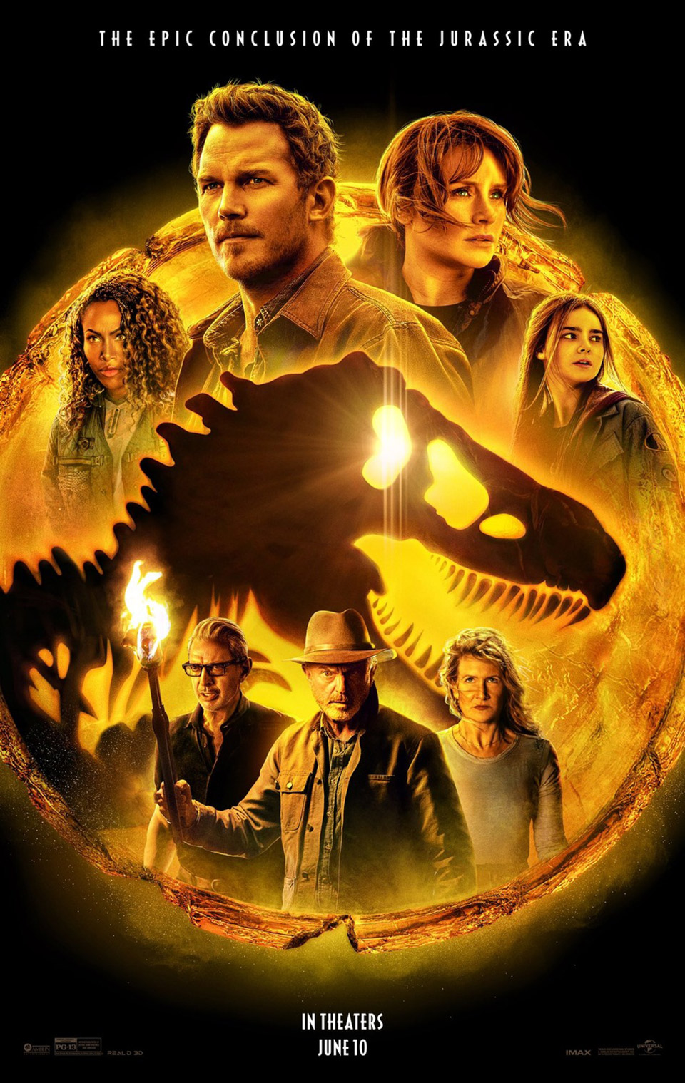 Jurassic World Dominion (2022) Feature Film Poster :: Uni-versal Extras