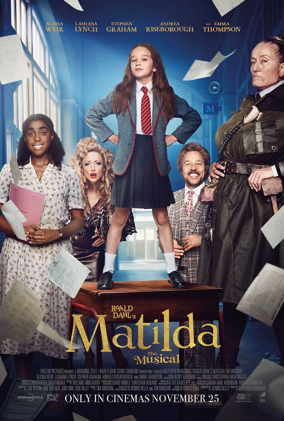 Matilda the Musical (2022) Feature Film Poster :: Uni-versal-Extras