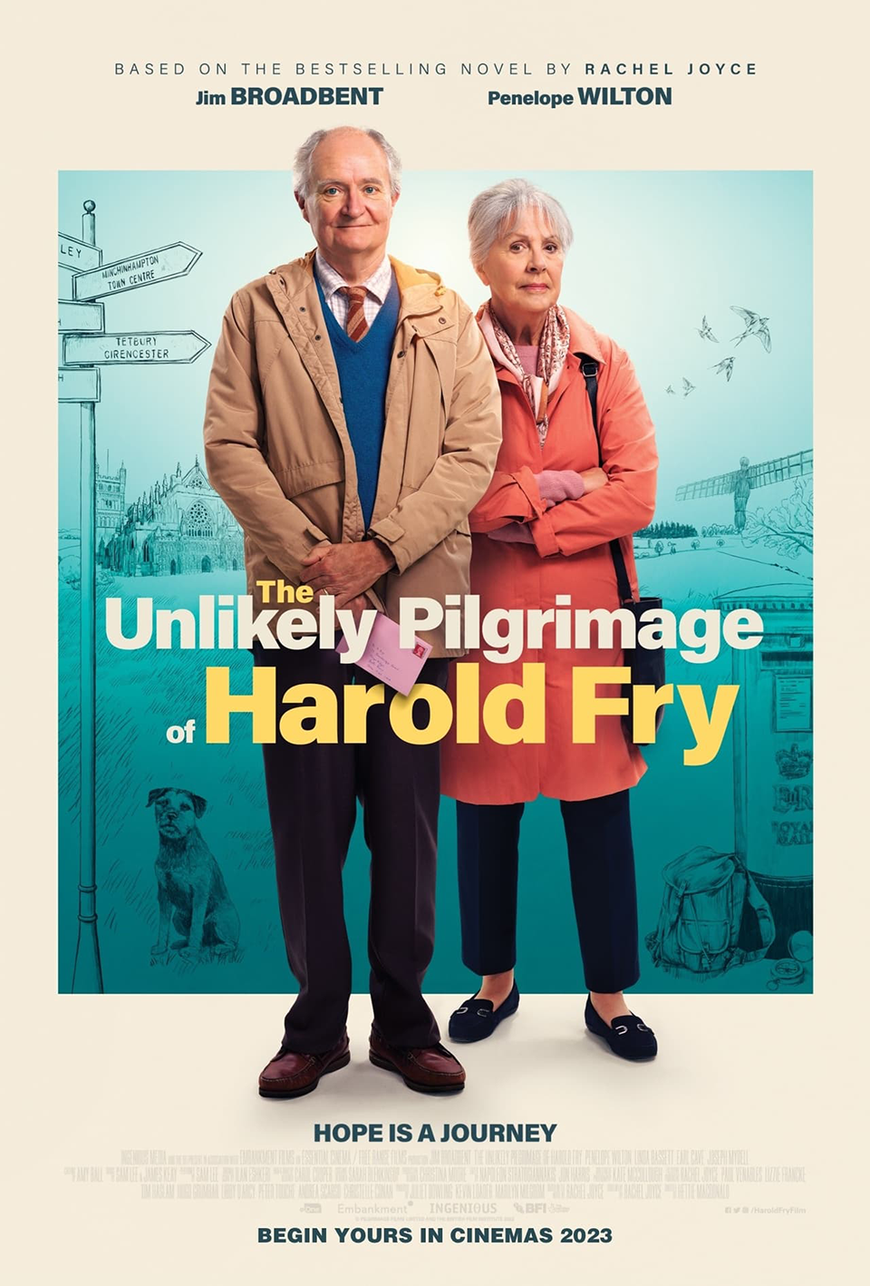 The Unlikely Pilgrimage of Harold Fry (2023) Feature Film Poster | Universal Extras