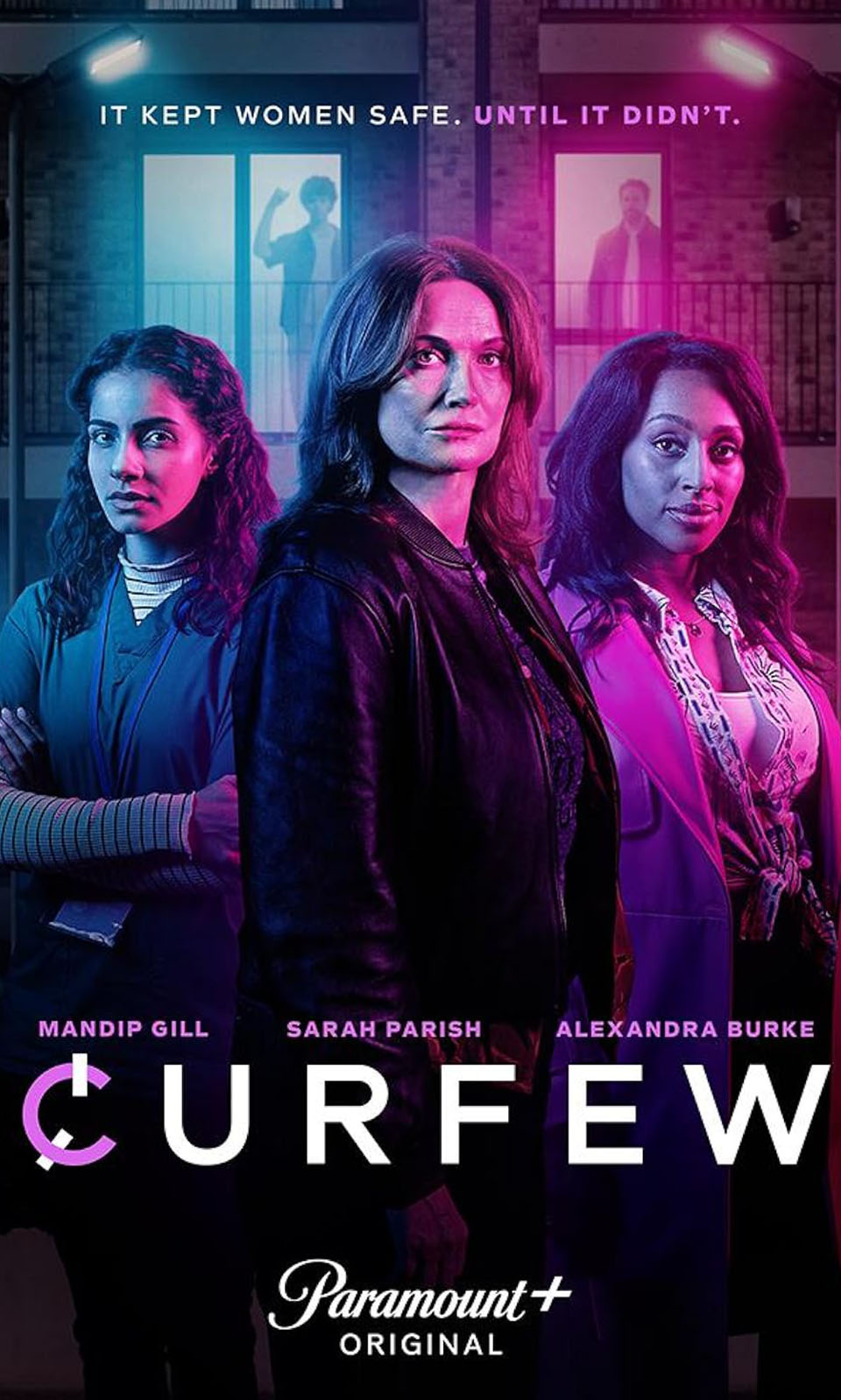 Poster for Curfew, a new TV show on Paramount+