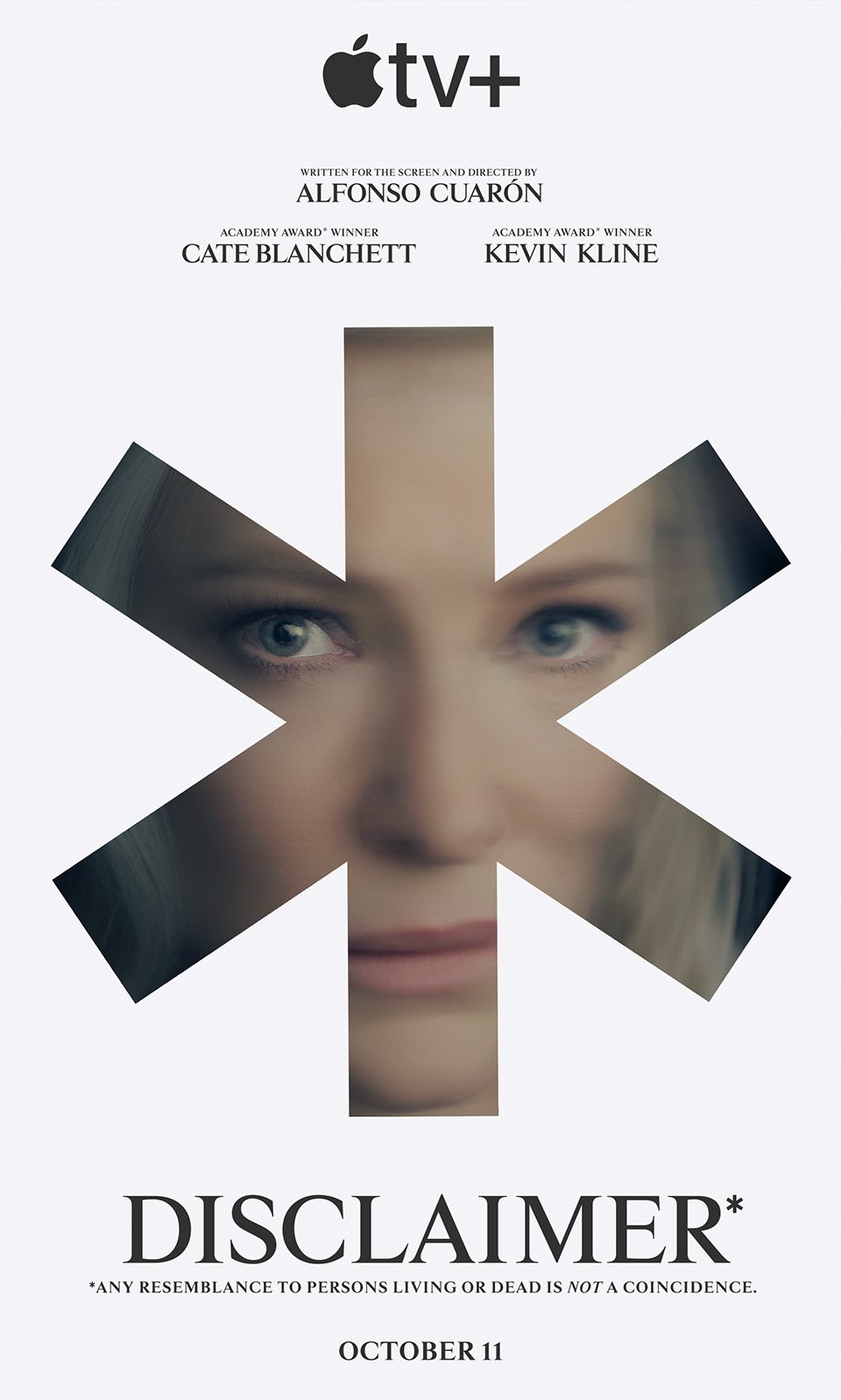 Poster for Disclaimer, a new TV show on AppleTV starring Cate Blanchett.