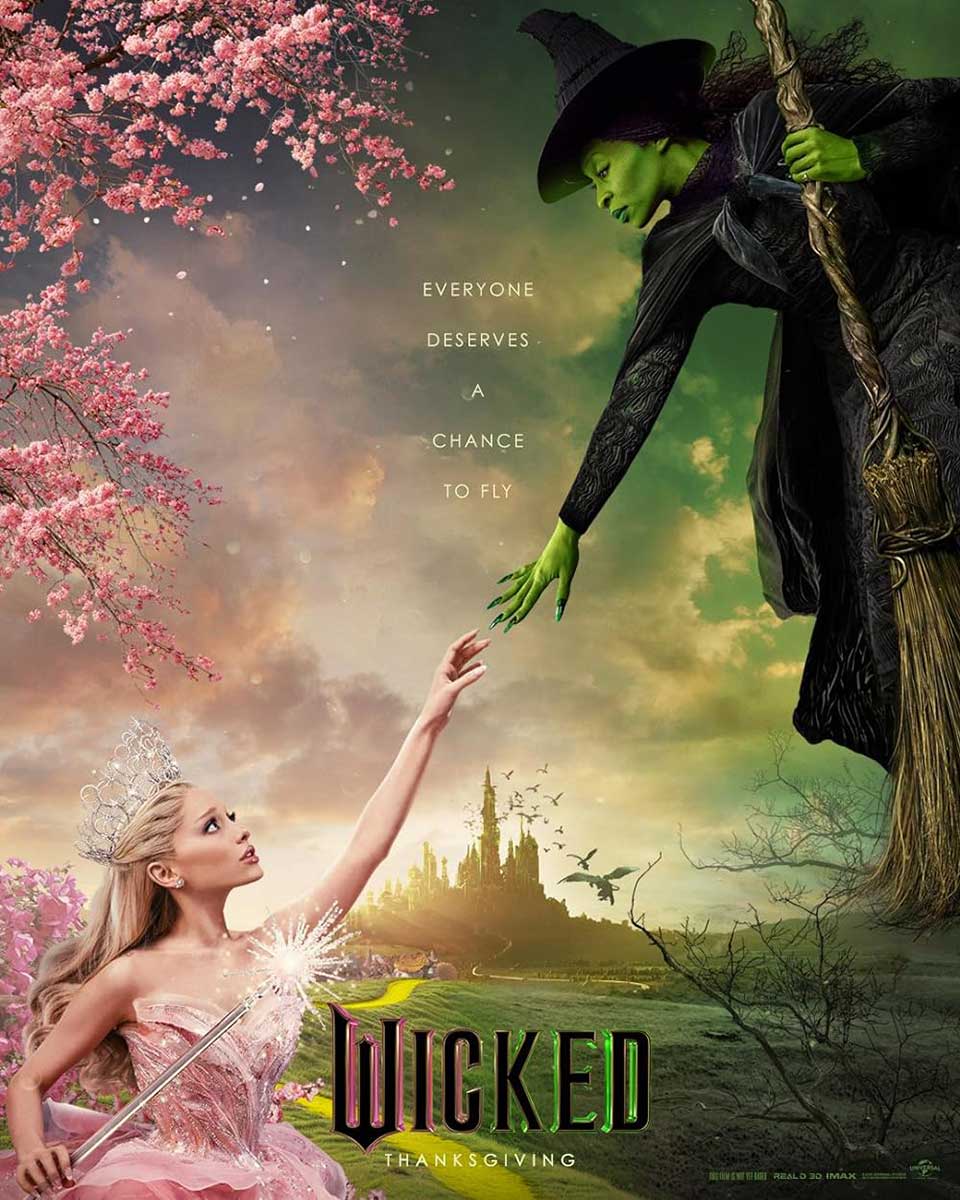 Wicked (2024) Feature Film Poster | Uni-versal Extras